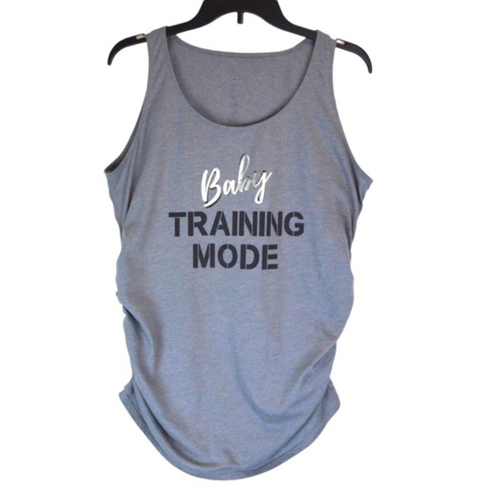 A:Glow Graphic Maternity Tank Top, Size Large